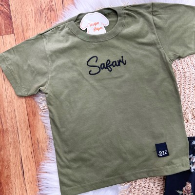 Conj. Camiseta Safari e Bermuda - Verde Musgo